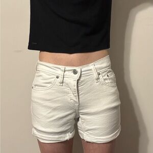 Women's White Denim Shorts